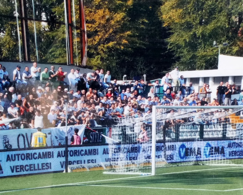 Autoricambi Vercellesi sponsor della Pro Vercelli allo Stadio Silvio Piola di Vercelli